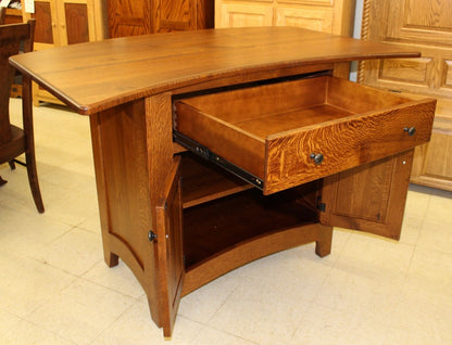 Bowed Top Rustic 1/4 Sawn Oak Island