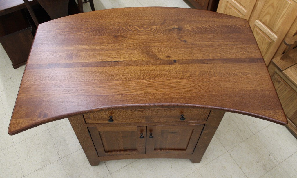 Bowed Top Rustic 1/4 Sawn Oak Island