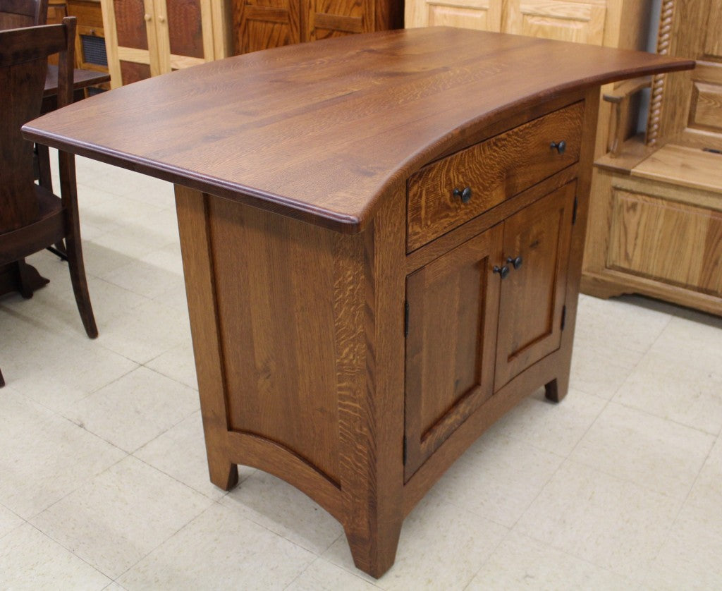 Bowed Top Rustic 1/4 Sawn Oak Island