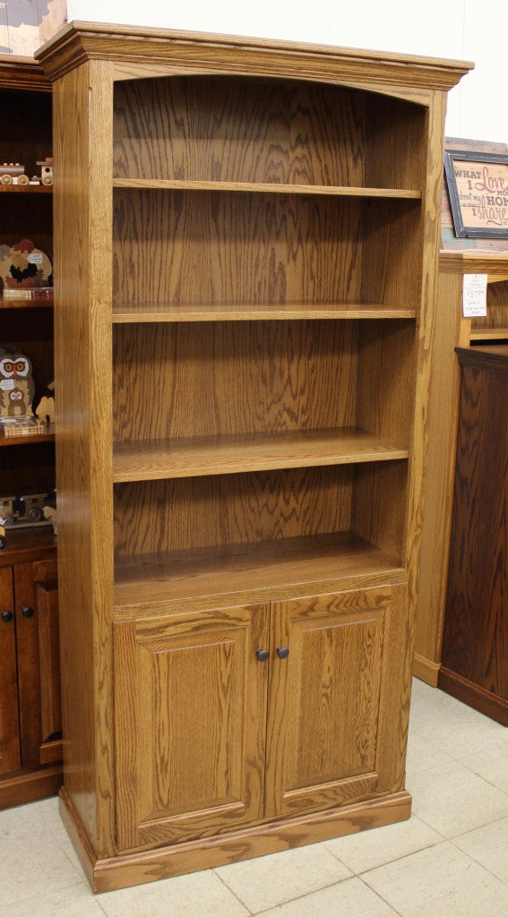 6 1/2′ Deluxe Traditional Bookcase with Doors [37 1/2″ Wide]