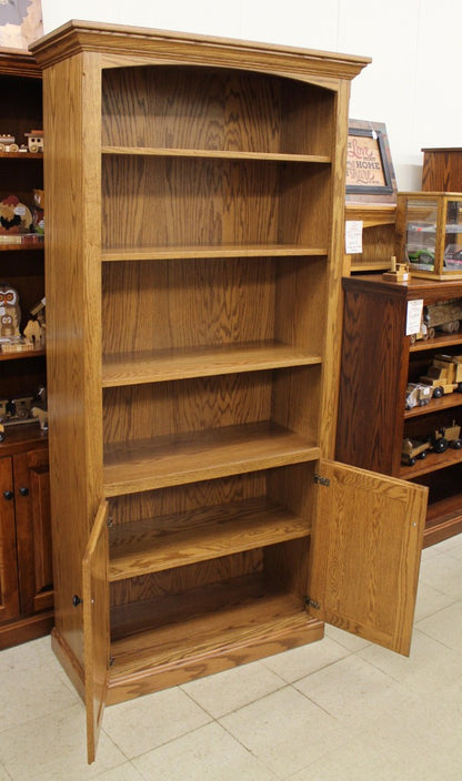 6 1/2′ Deluxe Traditional Bookcase with Doors [37 1/2″ Wide]