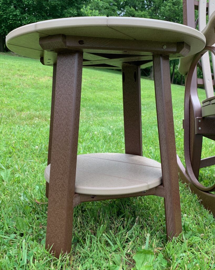 Poly Round End Table