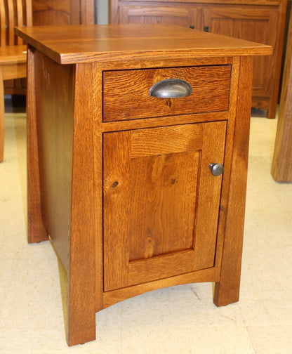 Craftsmen 1-Door Chair Side Table - Custom 26" Tall