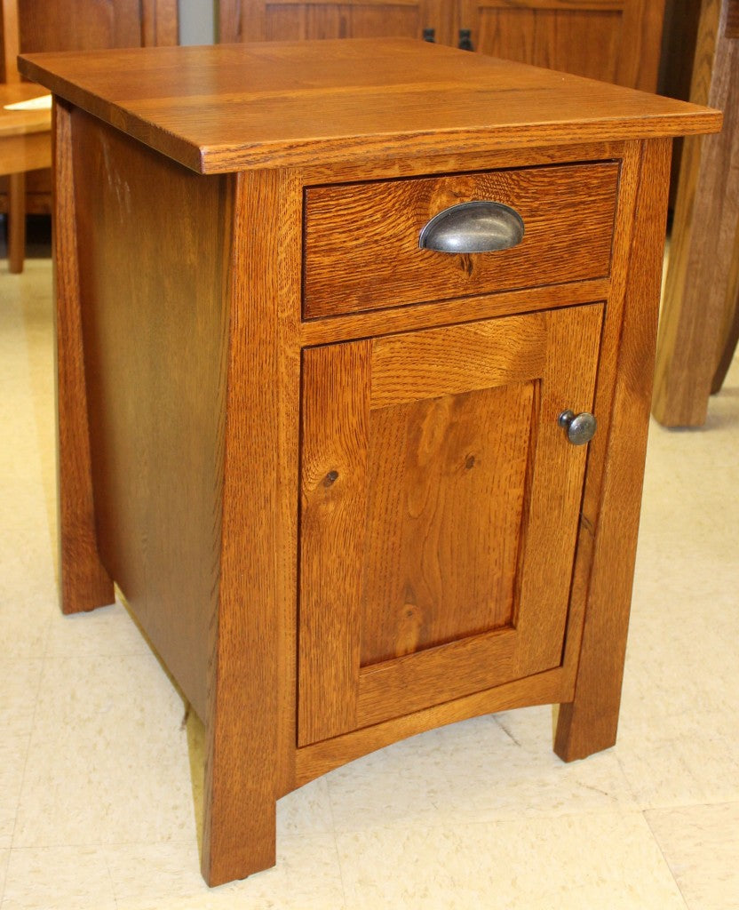 Craftsmen 1-Door Chair Side Table - Custom 26" Tall