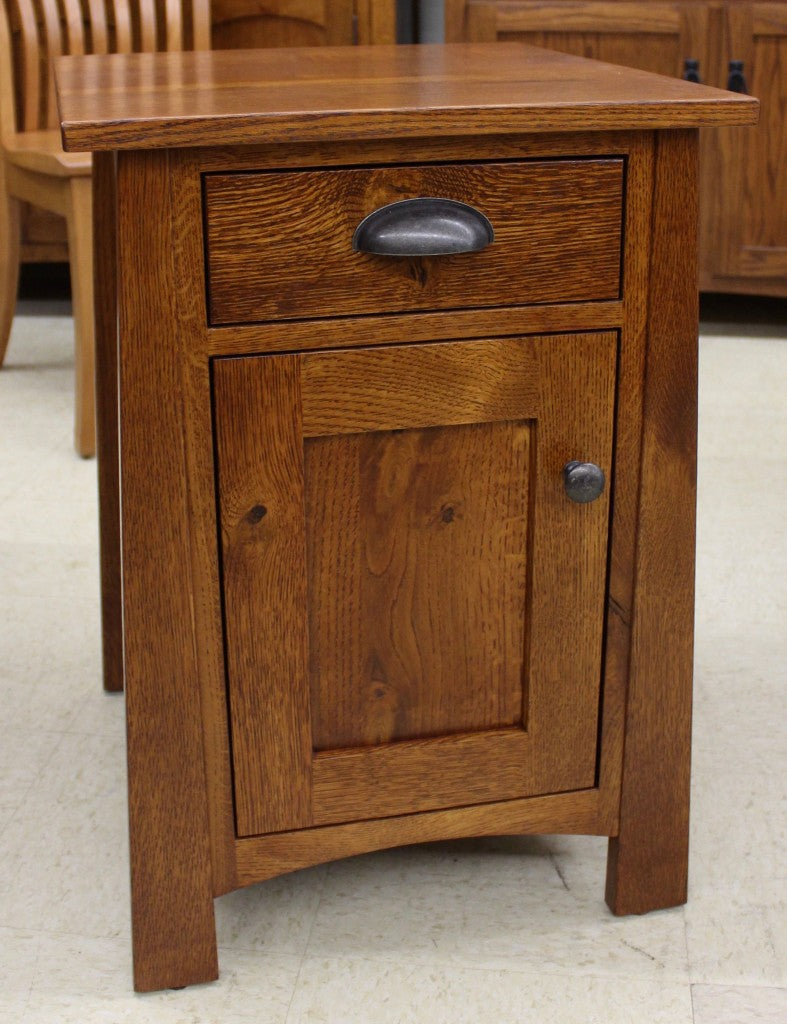 Craftsmen 1-Door Chair Side Table - Custom 26" Tall