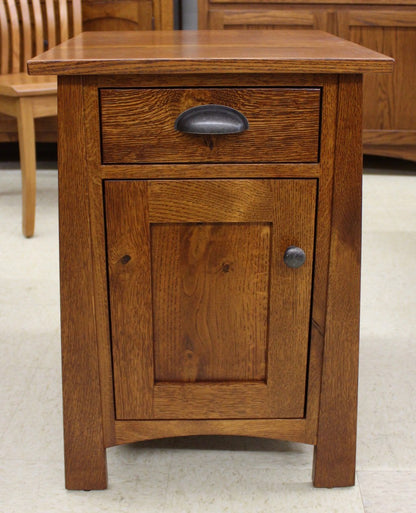 Craftsmen 1-Door Chair Side Table - Custom 26" Tall