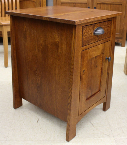 Craftsmen 1-Door Chair Side Table - Custom 26" Tall