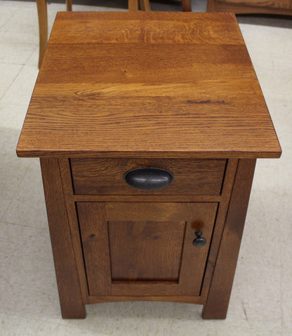 Craftsmen 1-Door Chair Side Table - Custom 26" Tall