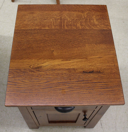 Craftsmen 1-Door Chair Side Table - Custom 26" Tall