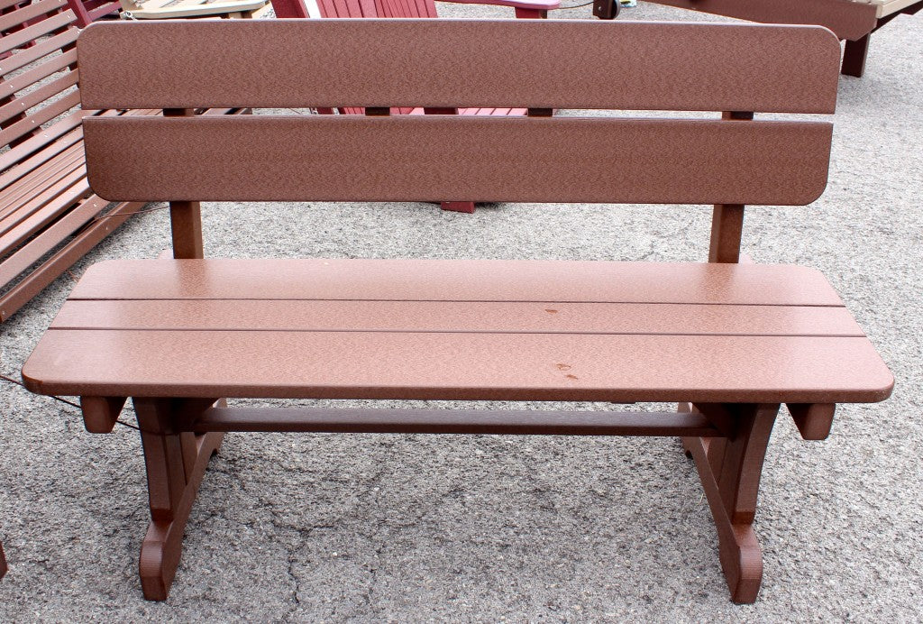 Poly Oval Picnic Table Set with Benches