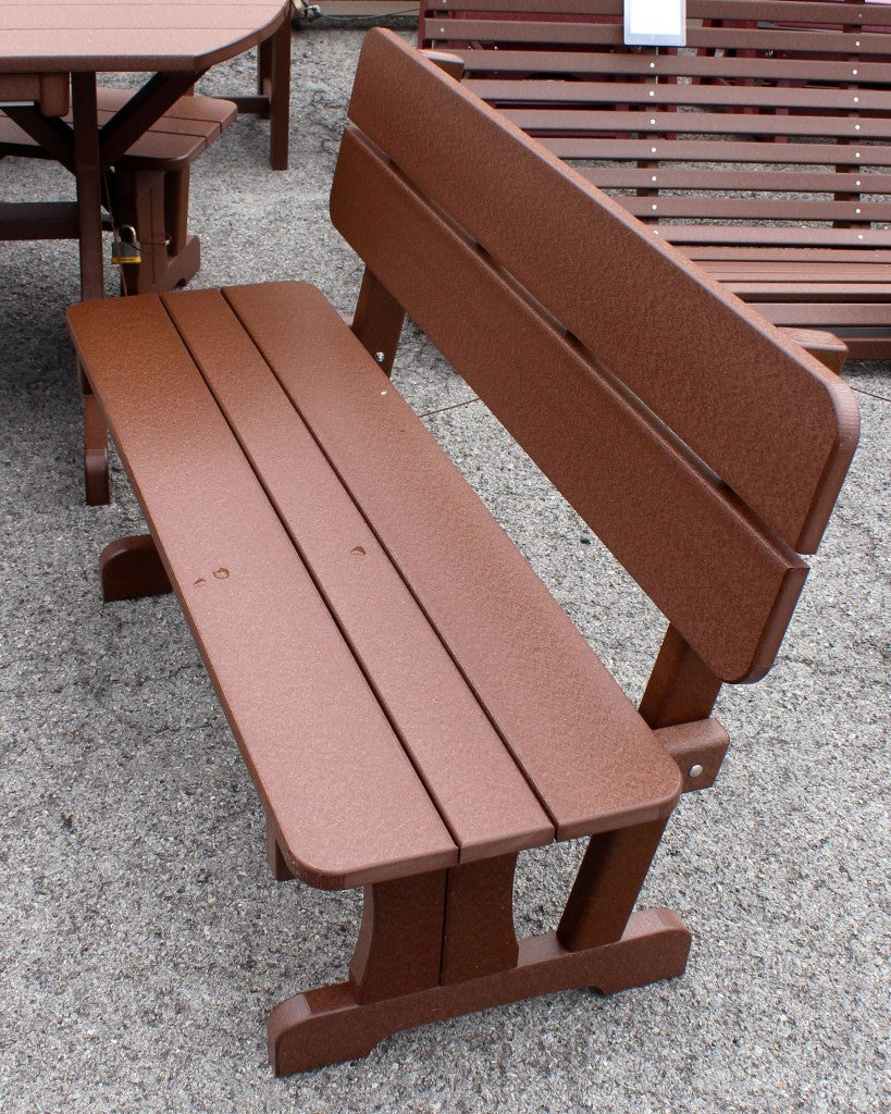 Poly Oval Picnic Table Set with Benches