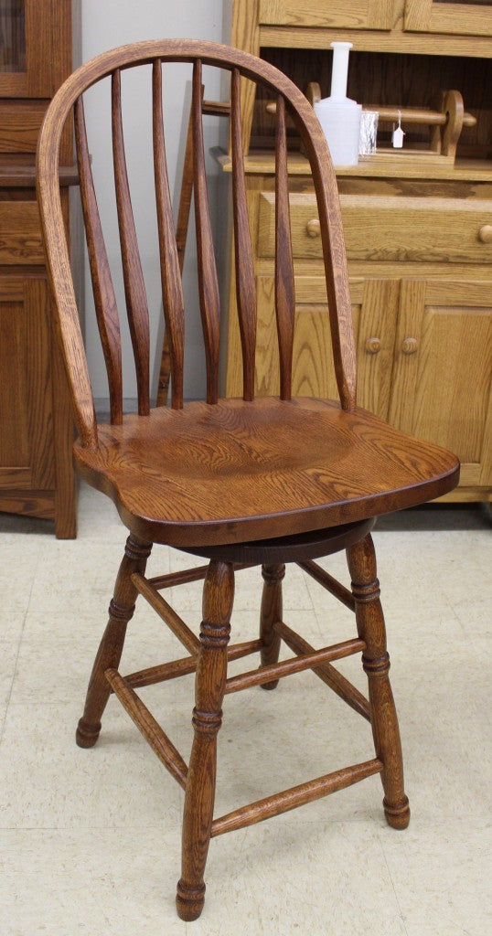 24″ Bent Back Bar Stool