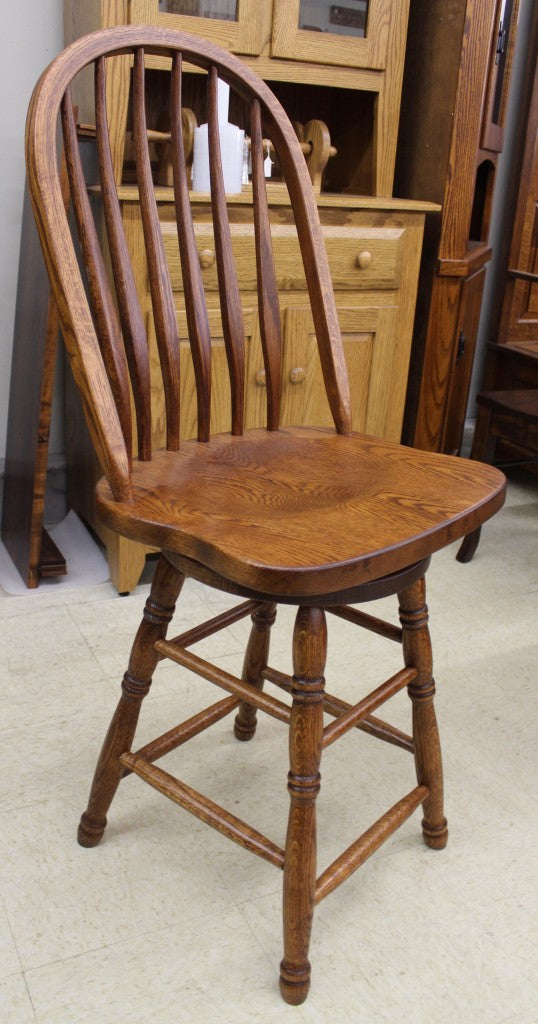 24″ Bent Back Bar Stool