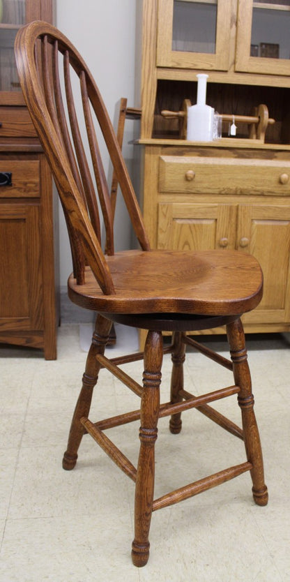 24″ Bent Back Bar Stool