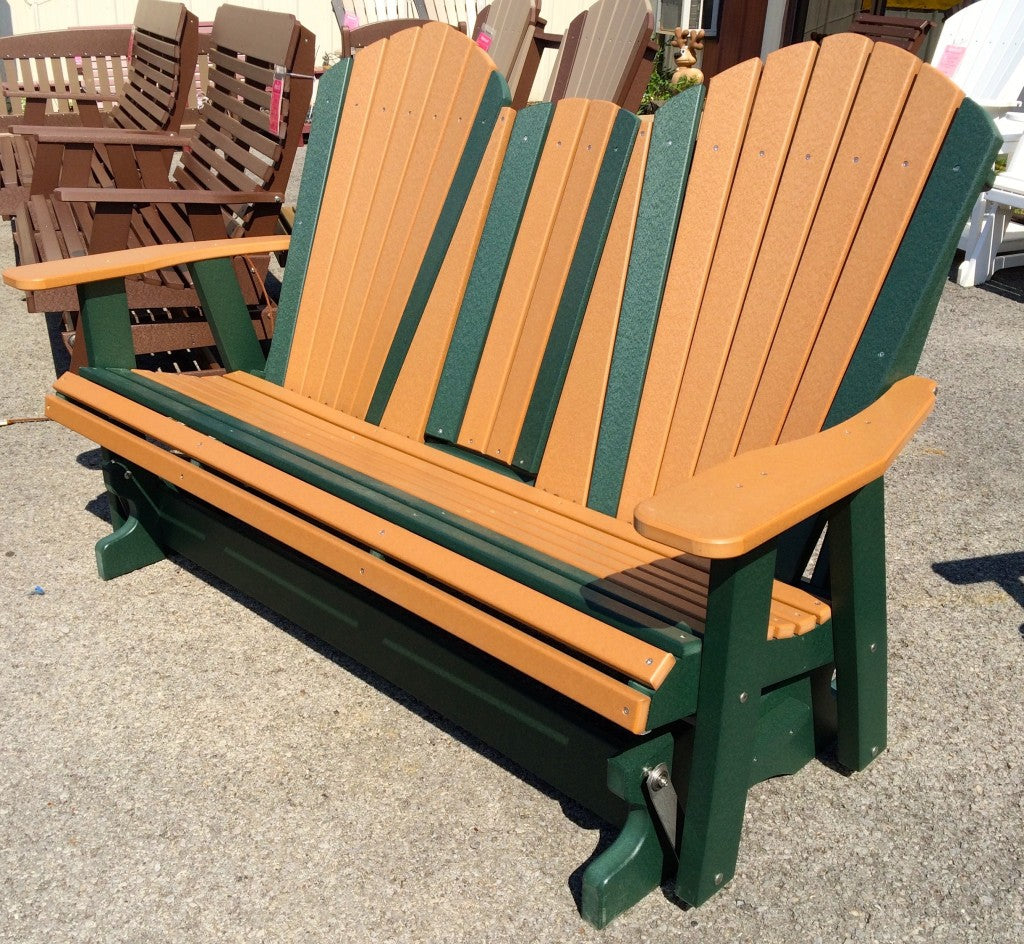 Poly 5′ Adirondack Glider with Fold Down