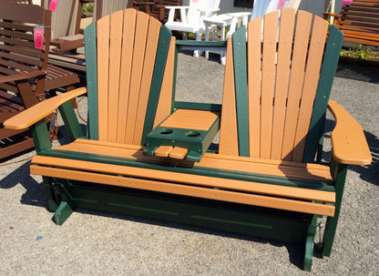 Poly 5′ Adirondack Glider with Fold Down