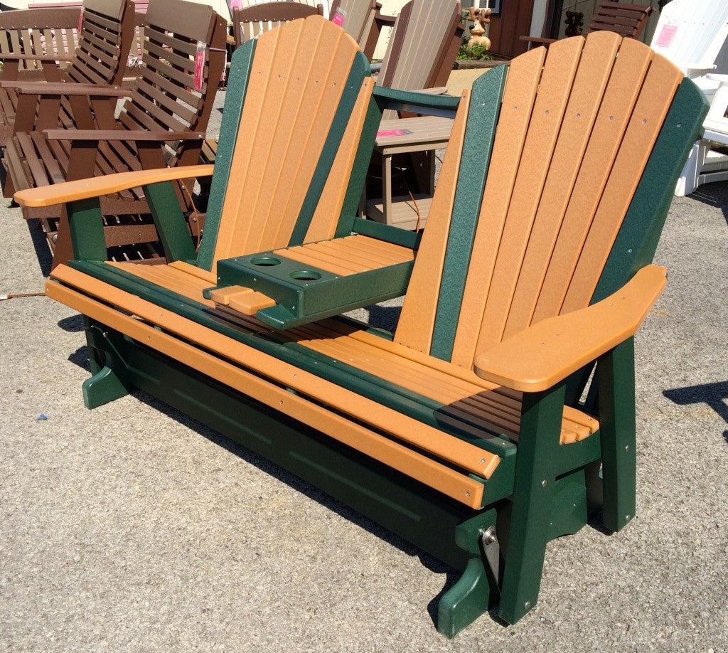 Poly 5′ Adirondack Glider with Fold Down