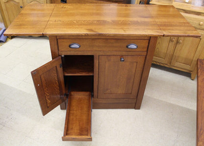 Rustic Quartersawn Brookline Mission Island with Drop Leaf Top