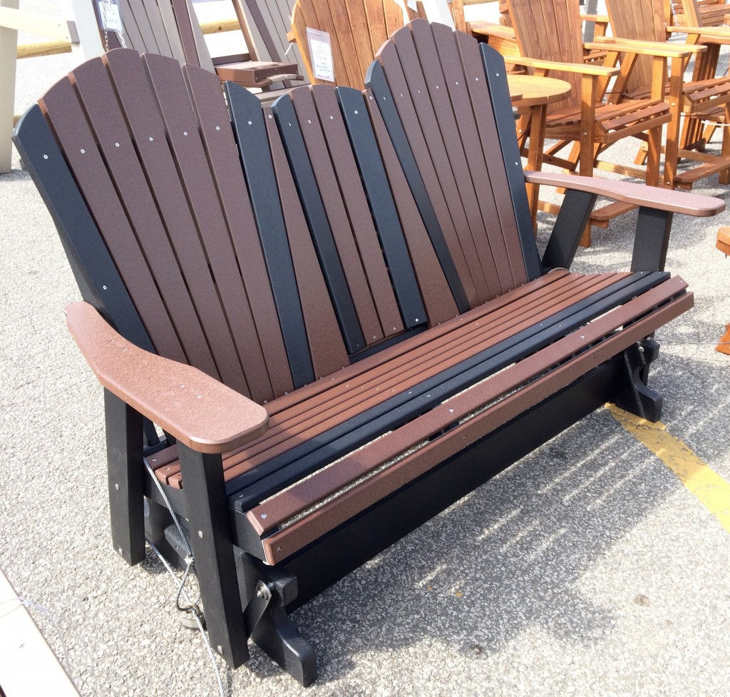 Poly 5′ Adirondack Glider with Fold Down