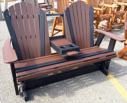 Poly 5′ Adirondack Glider with Fold Down