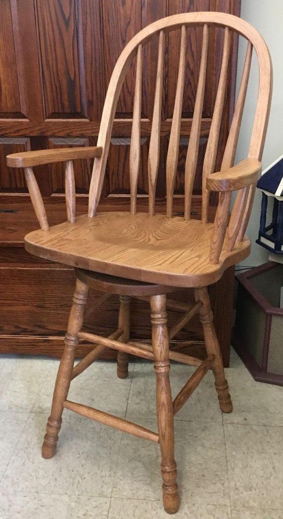 24″ Bent Back Stool With Arms