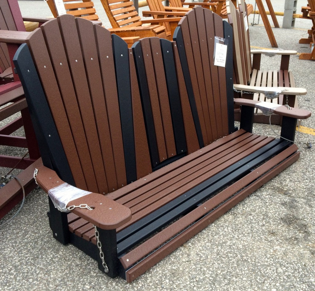 Poly 5′ Adirondack Swing with Fold Down