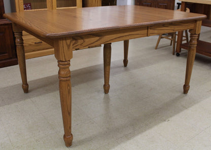 42″ x 60″ Turned Leg Table