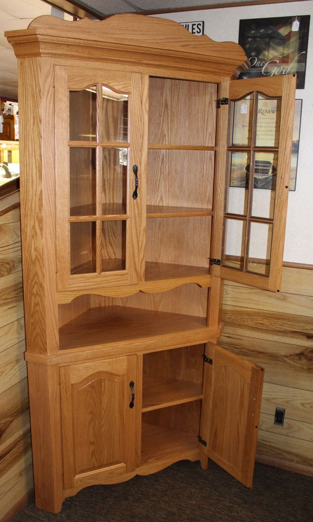 30″ Corner Country Hutch