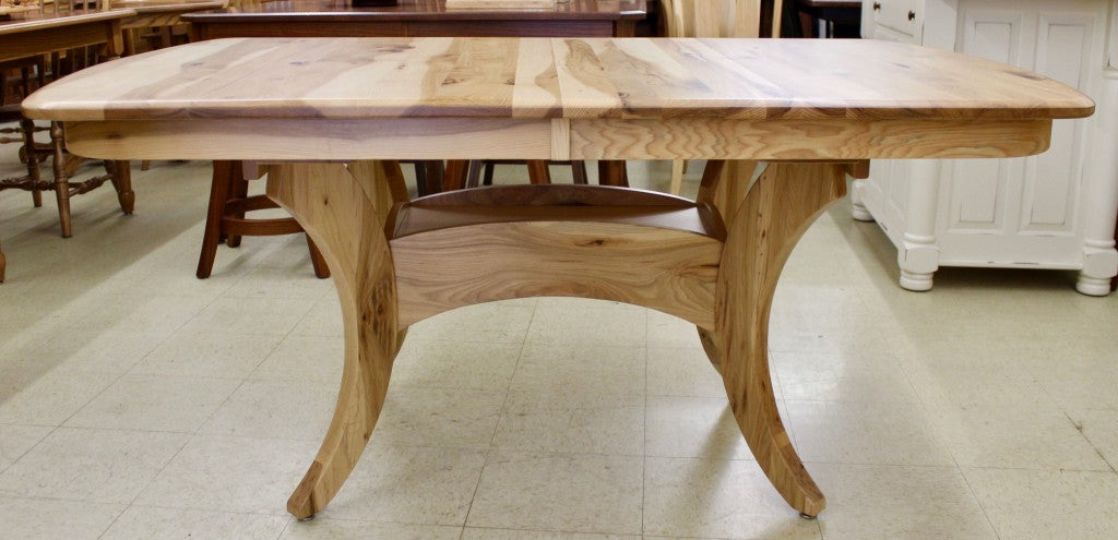 Galveston Double Pedestal Table in Rustic Hickory