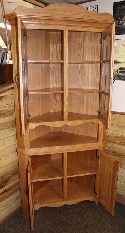 30″ Corner Country Hutch