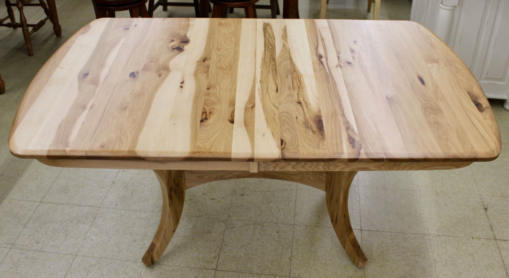 Galveston Double Pedestal Table in Rustic Hickory