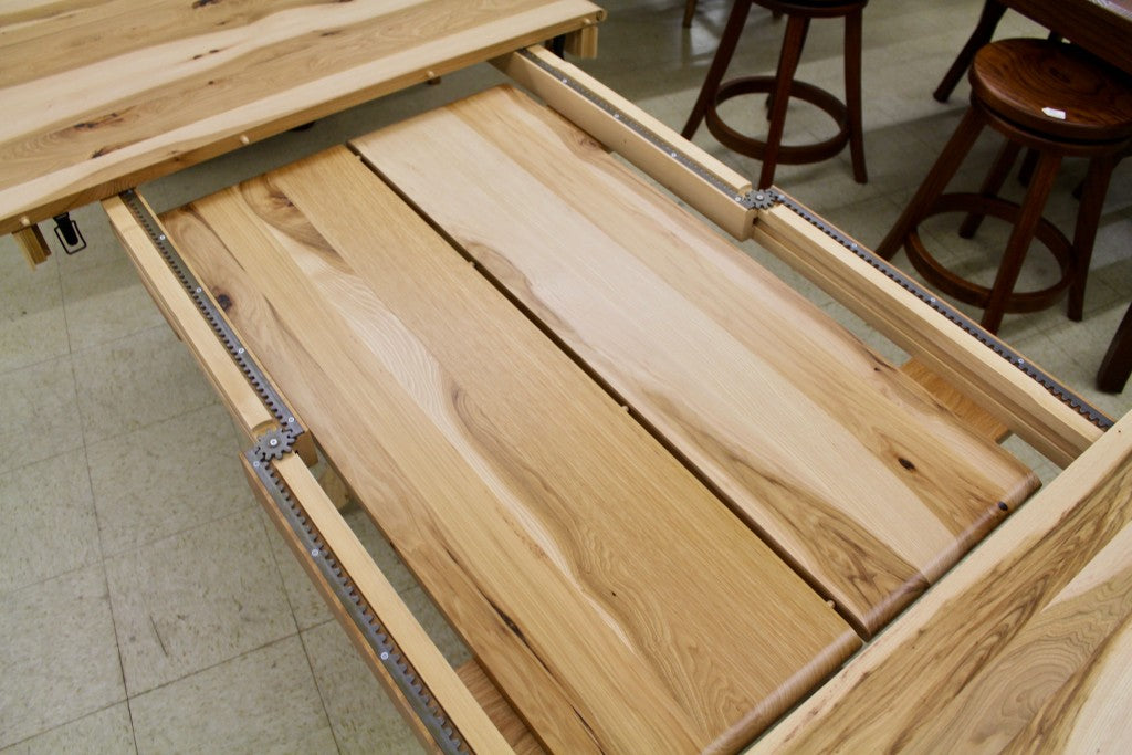 Galveston Double Pedestal Table in Rustic Hickory