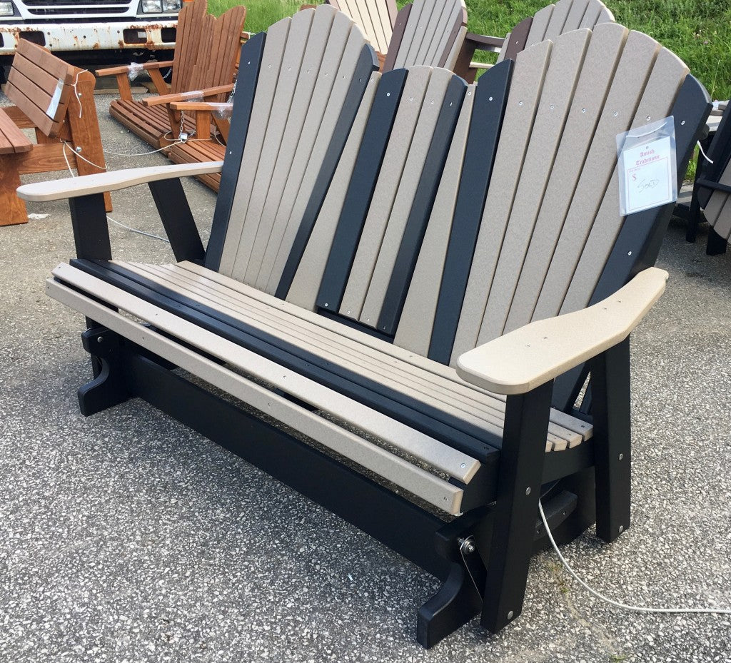 Poly 5′ Adirondack Glider with Fold Down