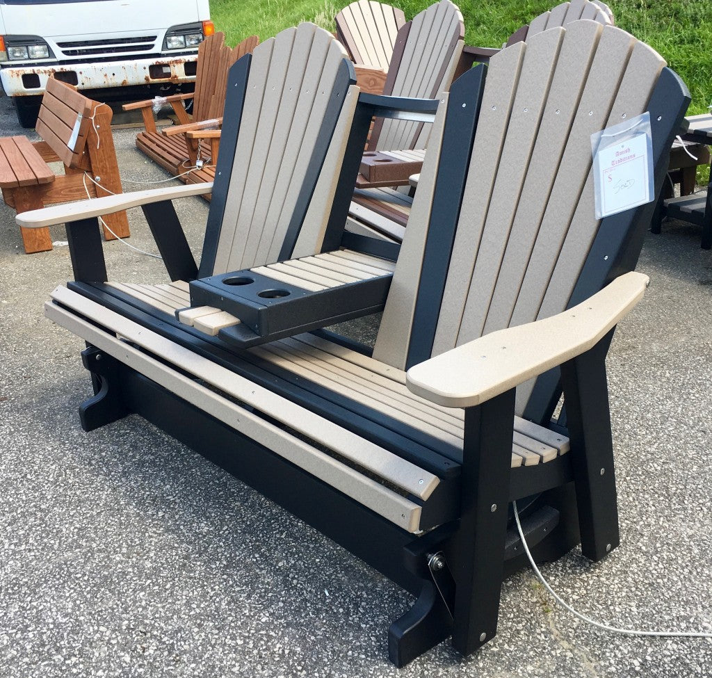 Poly 5′ Adirondack Glider with Fold Down