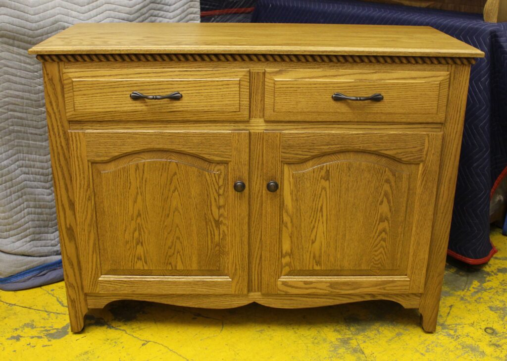 47" Country Server with Rope Twist Trim Molding