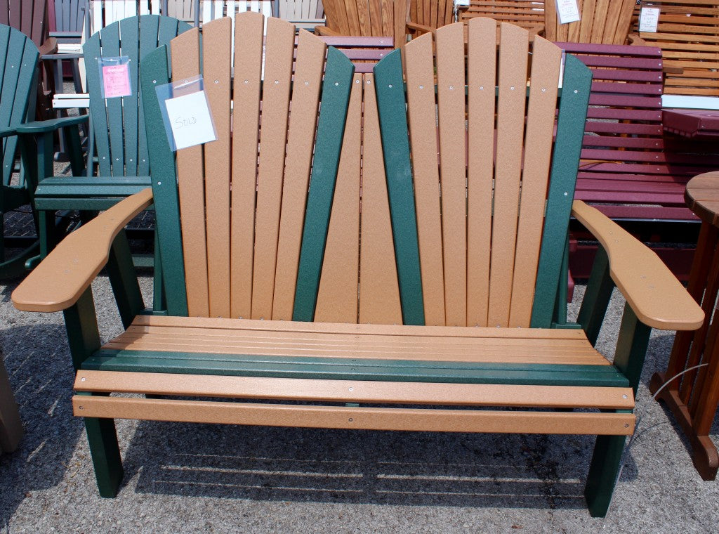 Poly 4′ Adirondack Love Seat Bench