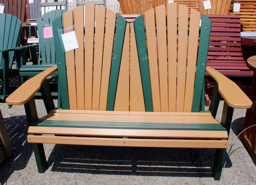 Poly 4′ Adirondack Love Seat Bench