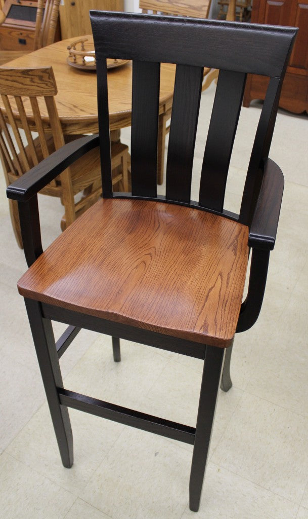 30″ Curlew Bar Chair with Arms