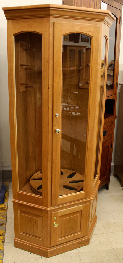 8 Gun Carousel Corner Gun Cabinet