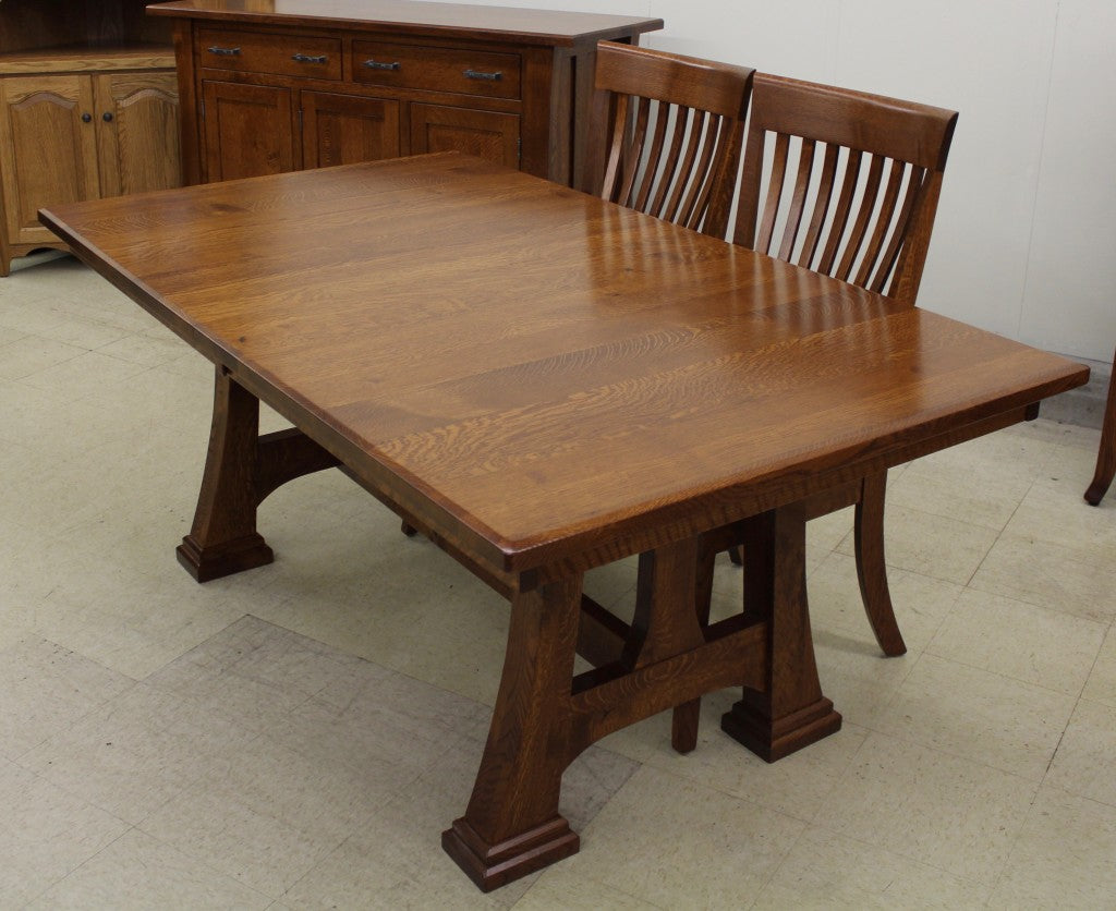 Christy Double Pedestal Table