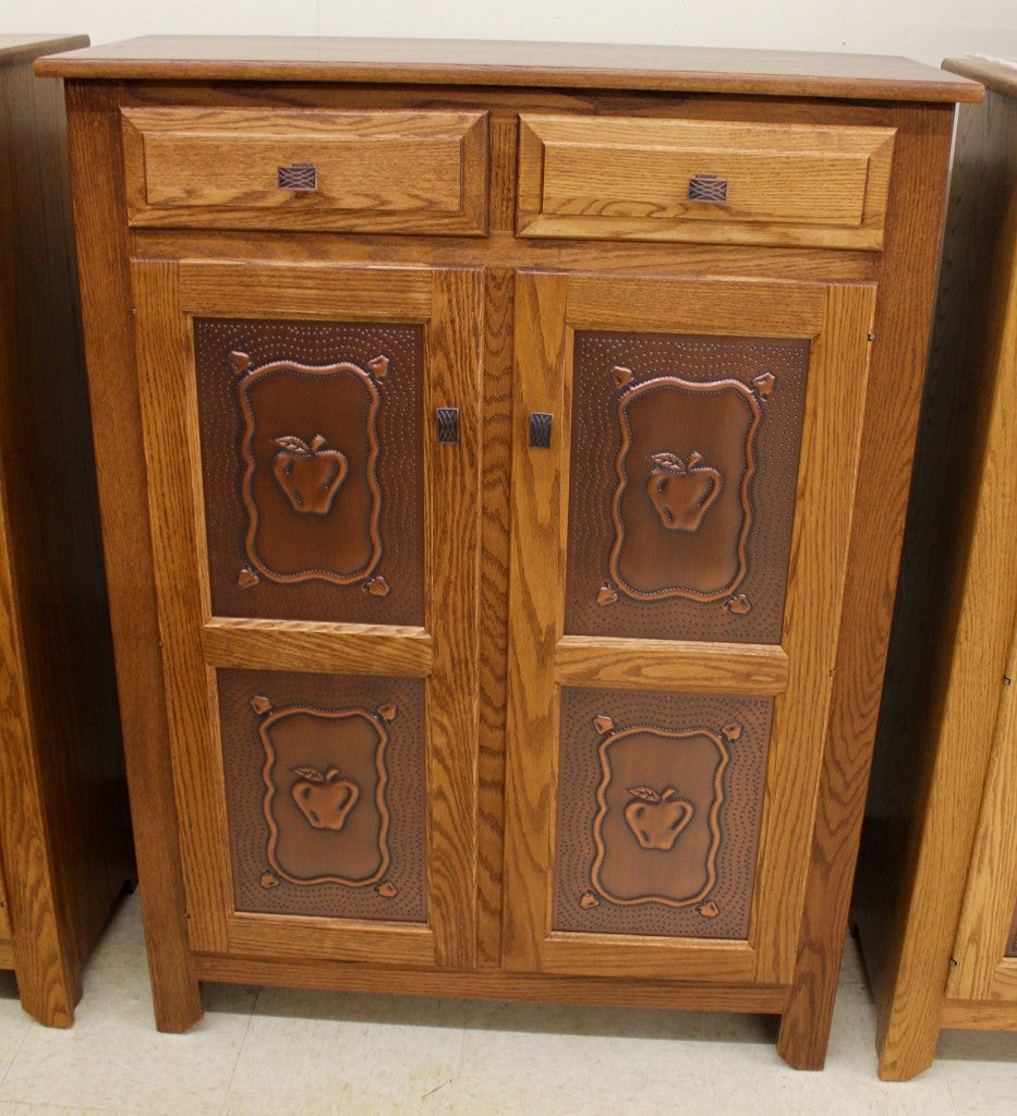 Pie Safe with Copper Apple Panels