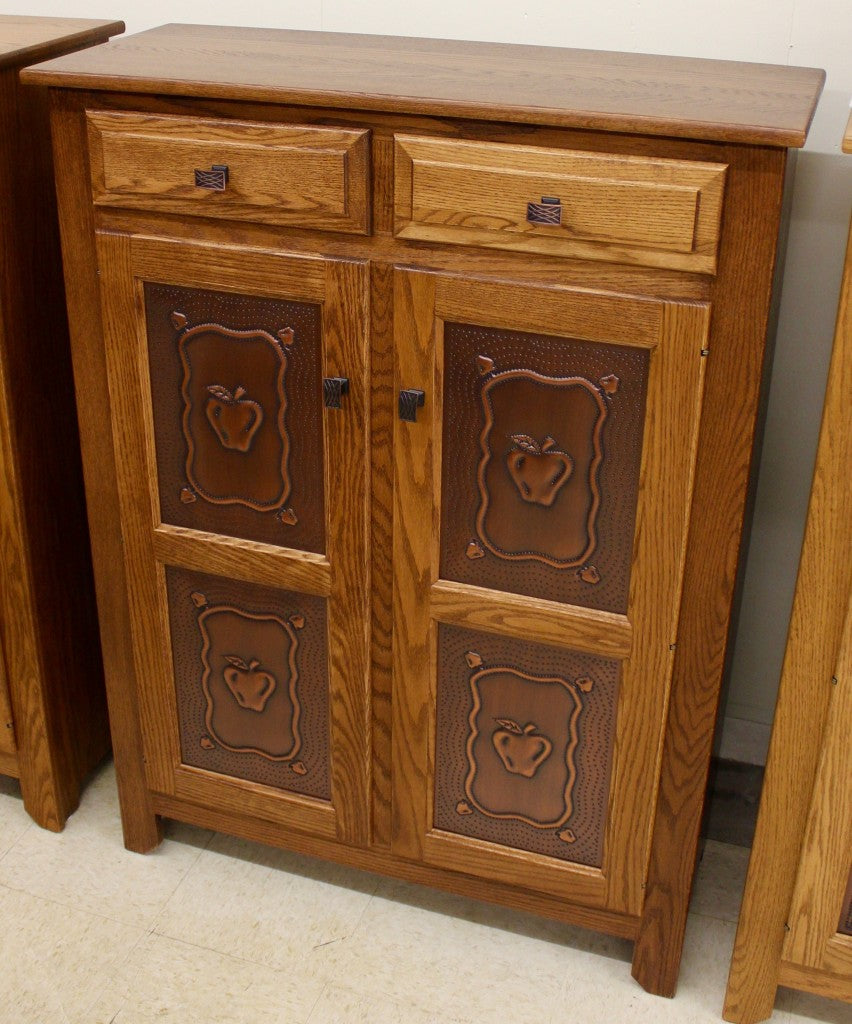 Pie Safe with Copper Apple Panels