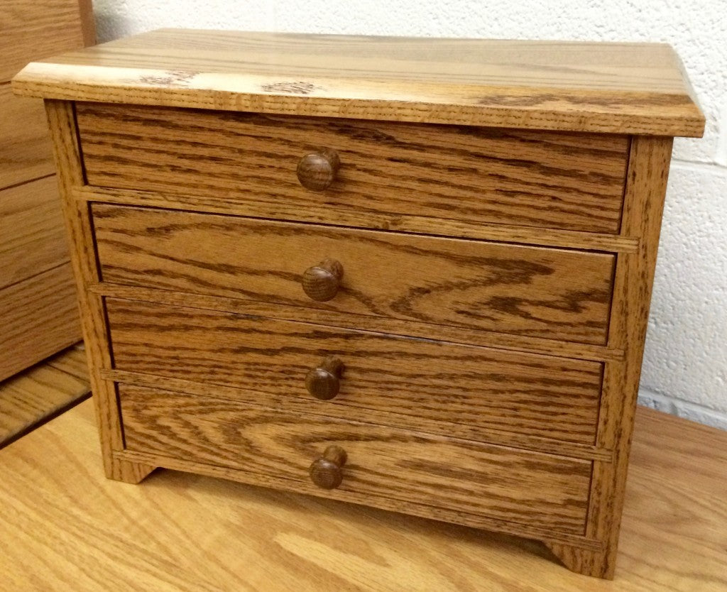 4 Drawer Shaker Jewelry Chest