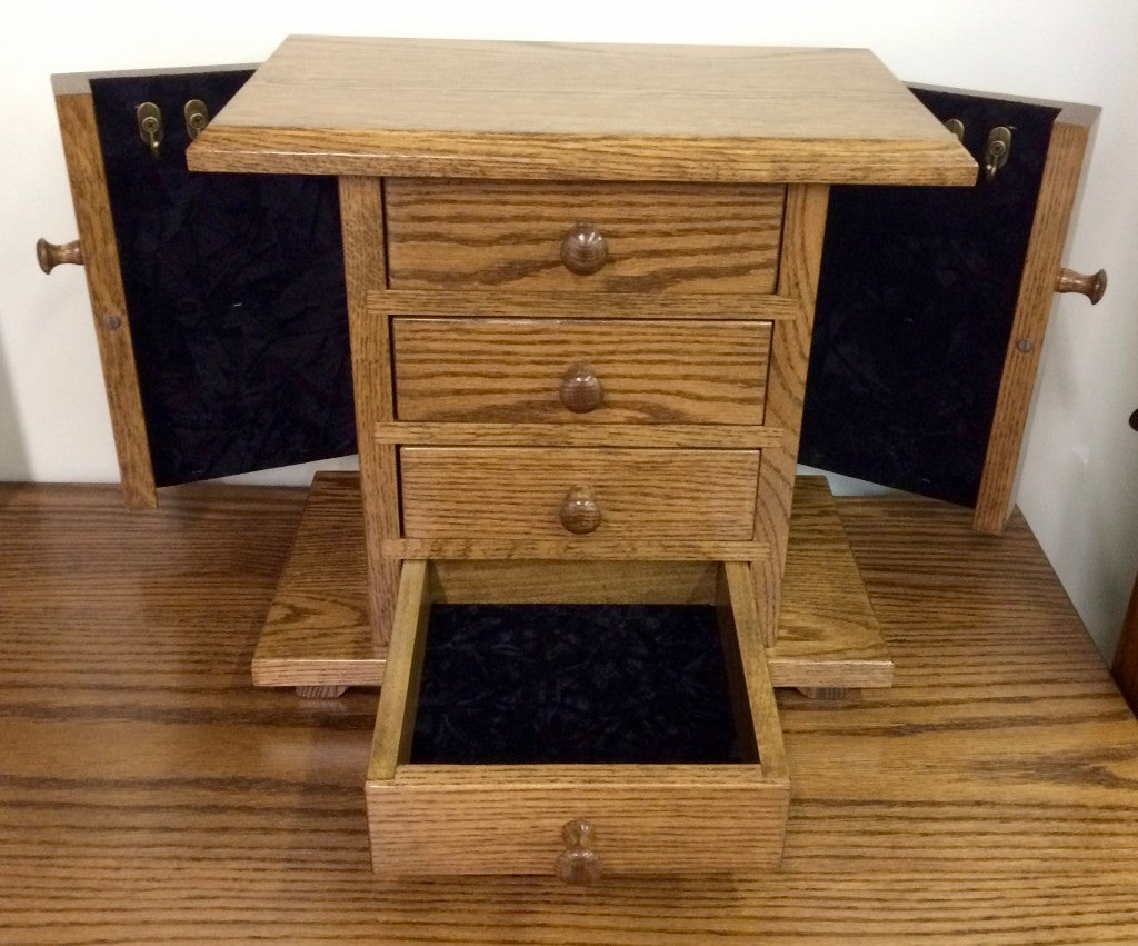 Dresser Top Jewelry Cabinet