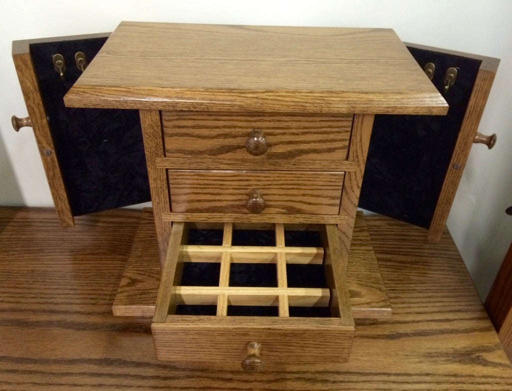 Dresser Top Jewelry Cabinet