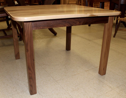 Comb Back Child’s Table with Four Chairs in Wormy Maple & Walnut