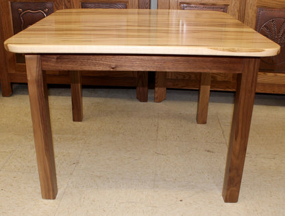 Comb Back Child’s Table with Four Chairs in Wormy Maple & Walnut