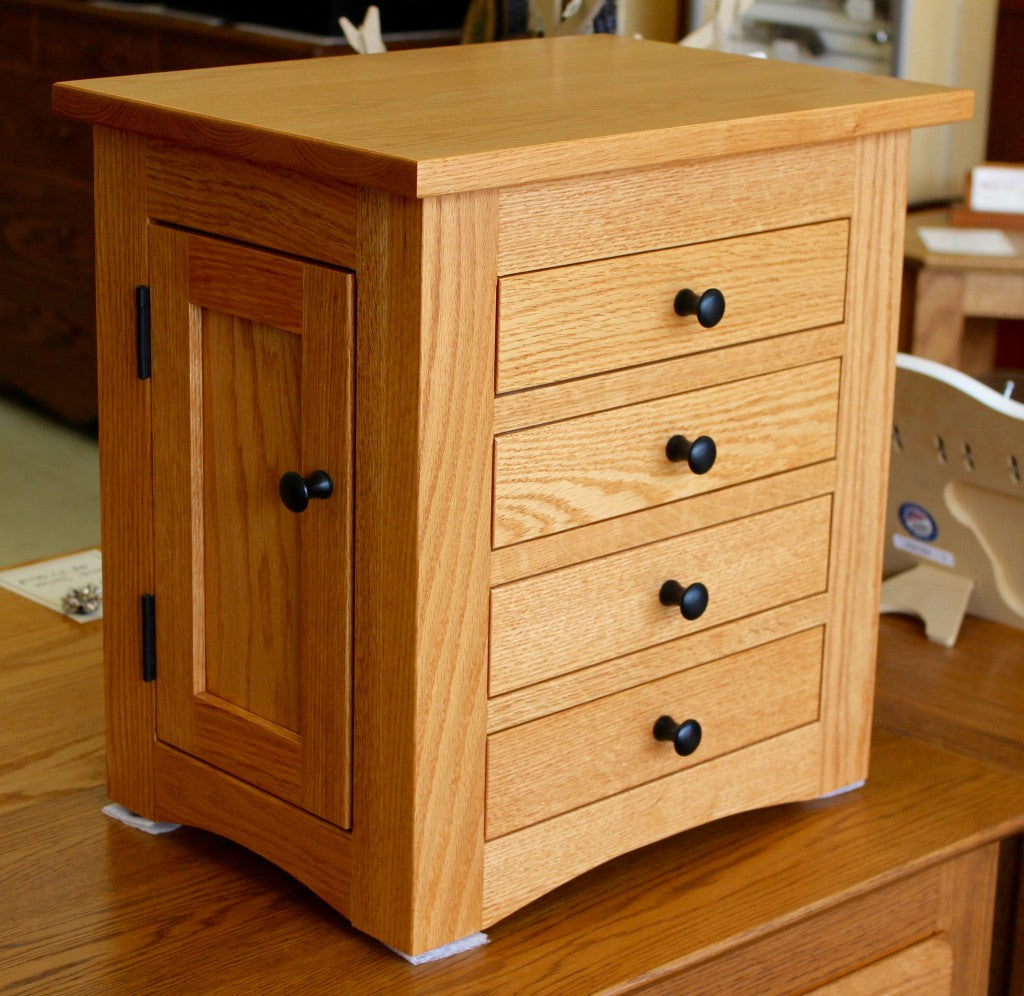 Flush Mission Dresser Top Jewelry Armoire