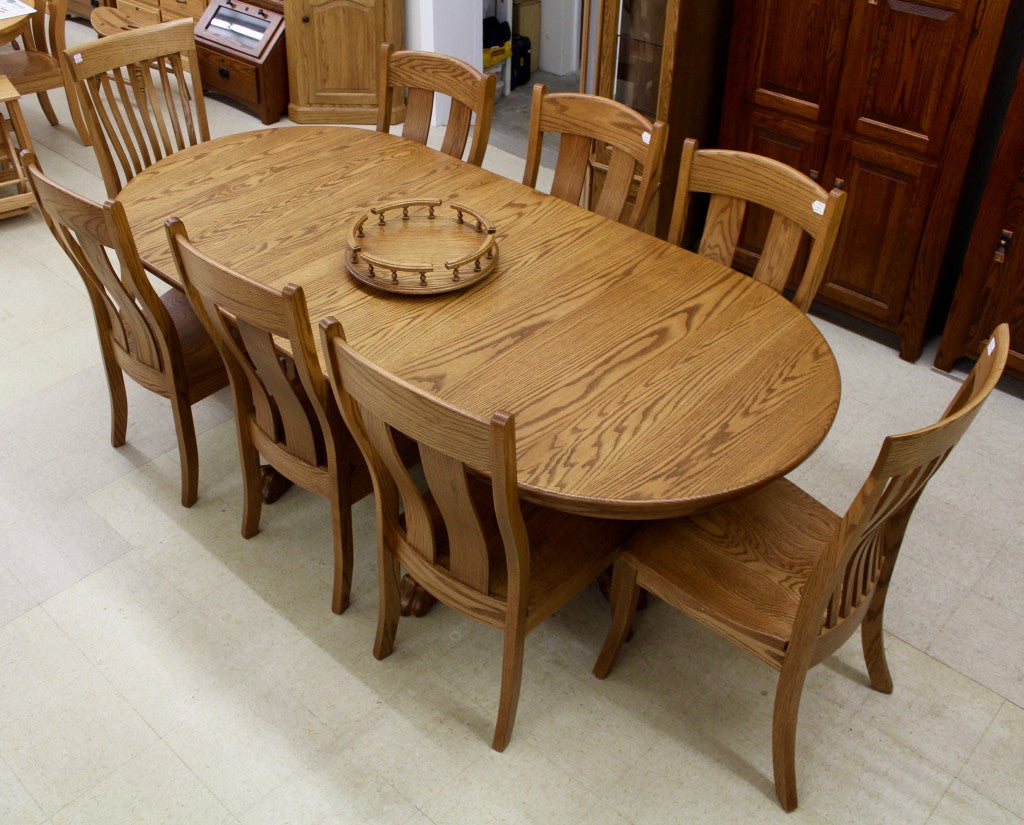 Double Pedestal Table with Claw Feet