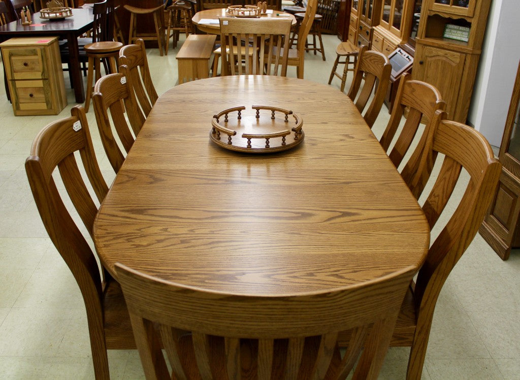 Double Pedestal Table with Claw Feet